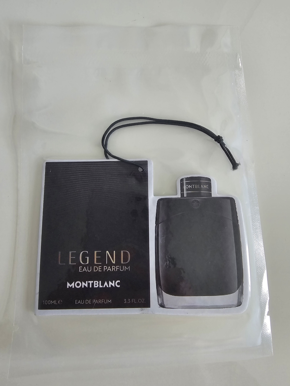 Montblanc Legend Black Hanging Scent Tag Car Freshner